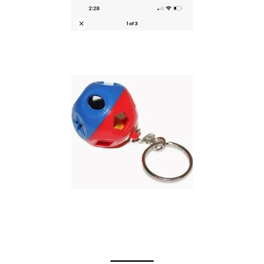 Tupperware Tiny Treasures Shape-O-Toy collectible keychain - NEW‎ Set Of 5